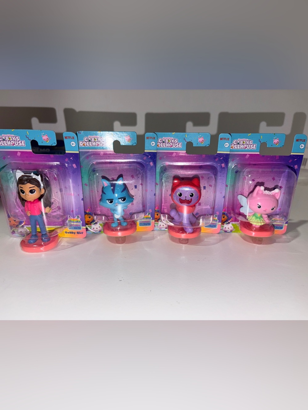 Gabby's Dollhouse Mini Figure Gabby Girl, CatRat, DJ Catnip, Kitty Fairy Bundle